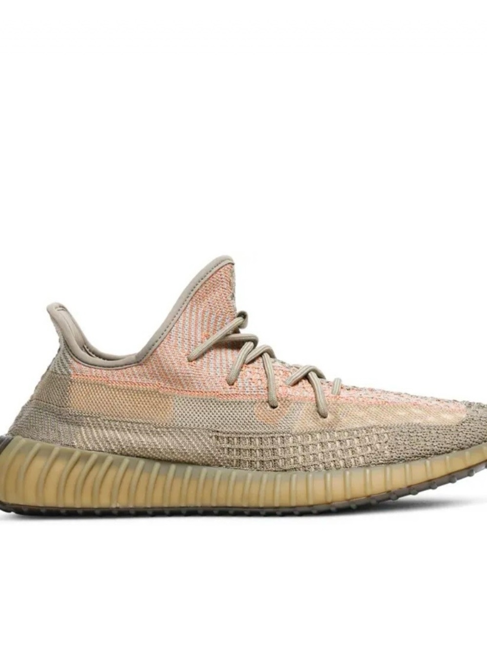 Yeezy Boost 350 V2 Sneaker - Tan with Orange Highlights
